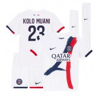 Camisa de Futebol Paris Saint-Germain Randal Kolo Muani #23 Equipamento Secundário Infantil 2024-25 Manga Curta (+ Calças curtas)